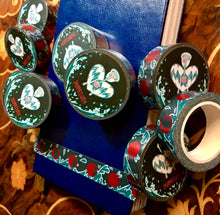 Load image into Gallery viewer, Moon Phases Red Foil Washi Tape