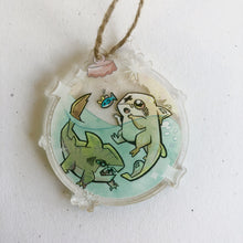 Load image into Gallery viewer, Holiday Shark Ornament