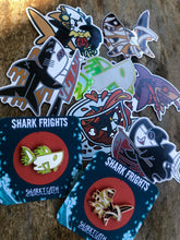 Load image into Gallery viewer, Holo Halloween Shark Sticker Set