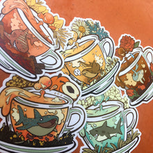 Load image into Gallery viewer, Tea Sharks Sticker Set