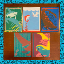 Load image into Gallery viewer, Shark Postcard Prints