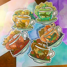 Load image into Gallery viewer, Tea Sharks Sticker Set