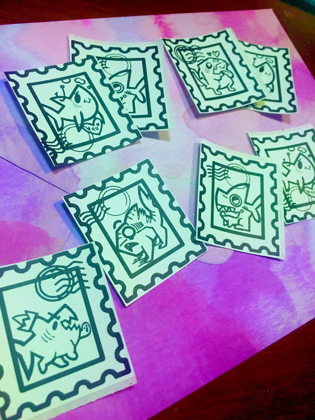 Shark Stamp Sticker Set